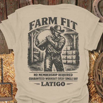 Latigo-Cowboy Authentics Sand / S Farm Fit Tee