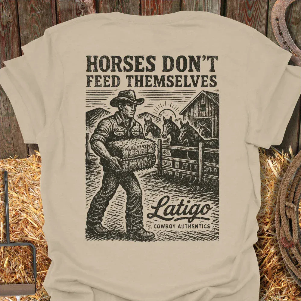 Latigo-Cowboy Authentics Sand / S Feed Them Tee