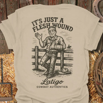 Latigo-Cowboy Authentics Sand / S Flesh Wound Tee