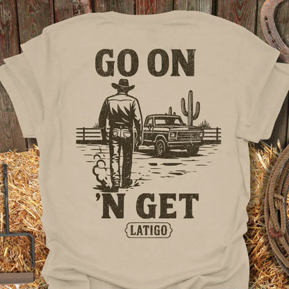 Latigo-Cowboy Authentics Sand / S Go On Tee