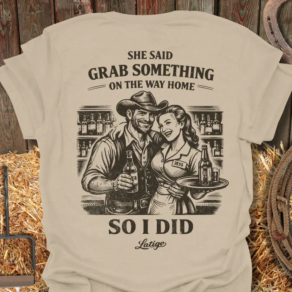 Latigo-Cowboy Authentics Sand / S Grab Something Tee