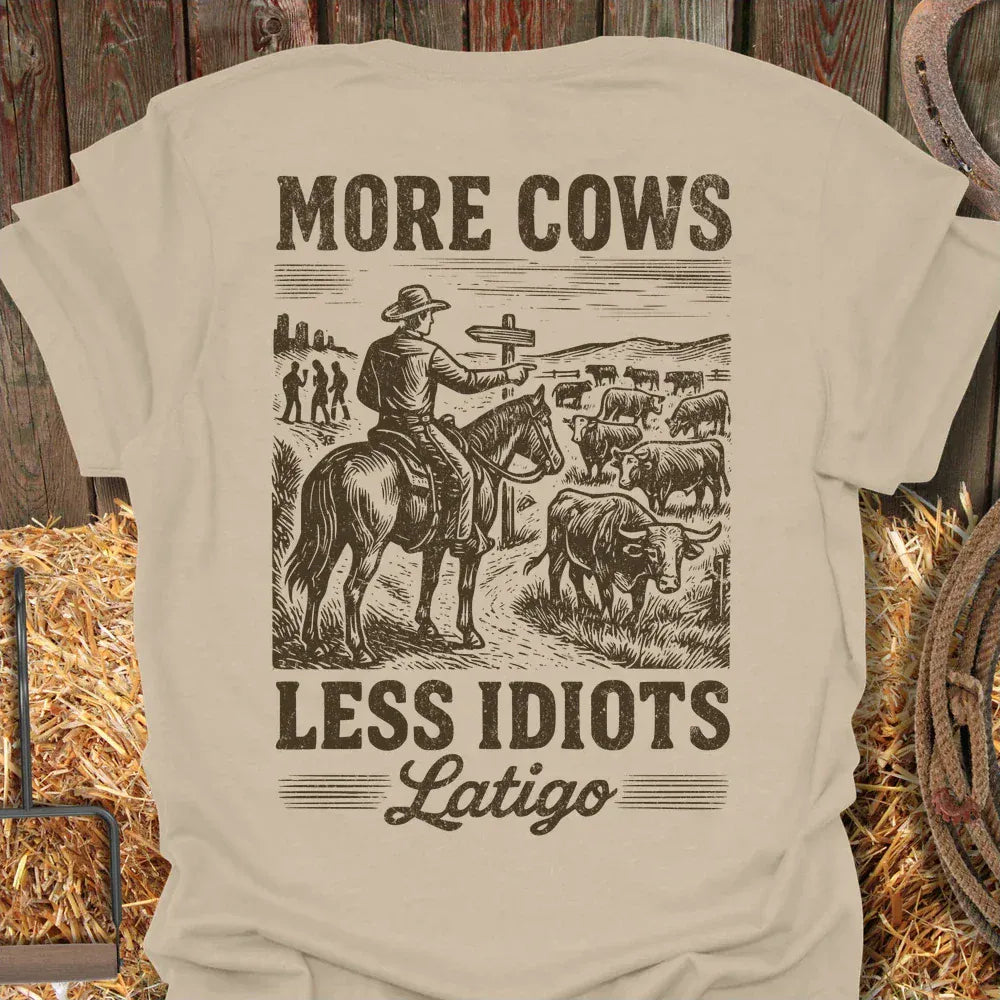Latigo-Cowboy Authentics Sand / S More Cows Tee