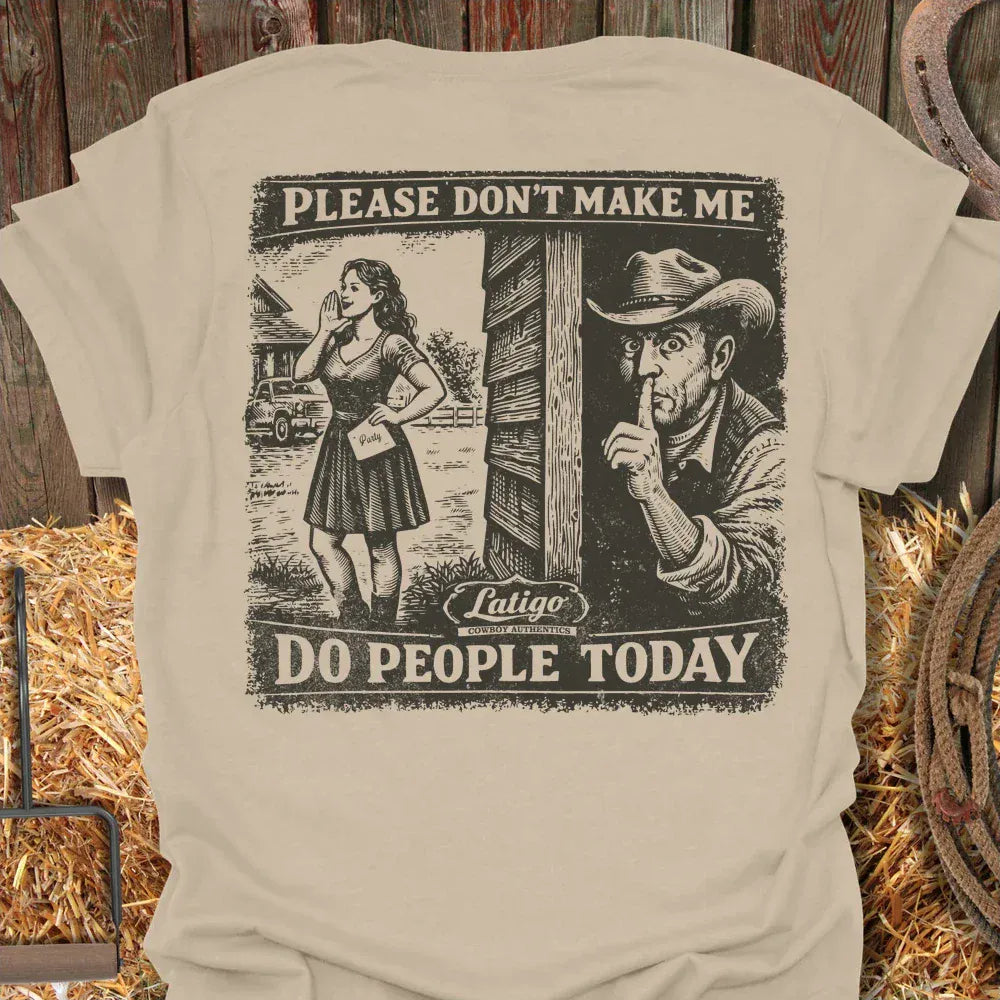 Latigo-Cowboy Authentics Sand / S No People Tee