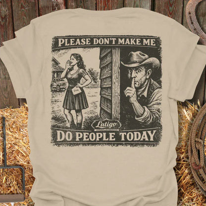 Latigo-Cowboy Authentics Sand / S No People Tee