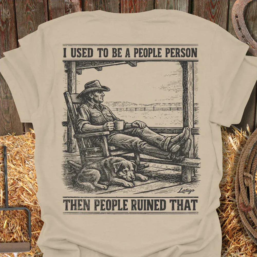 Latigo-Cowboy Authentics Sand / S People Person Tee