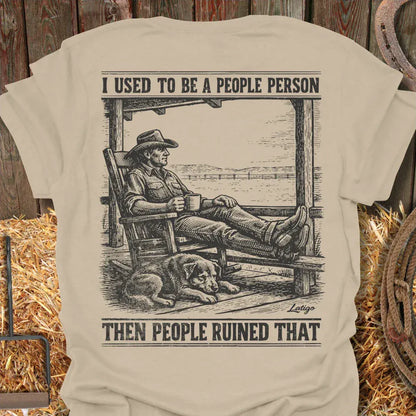 Latigo-Cowboy Authentics Sand / S People Person Tee