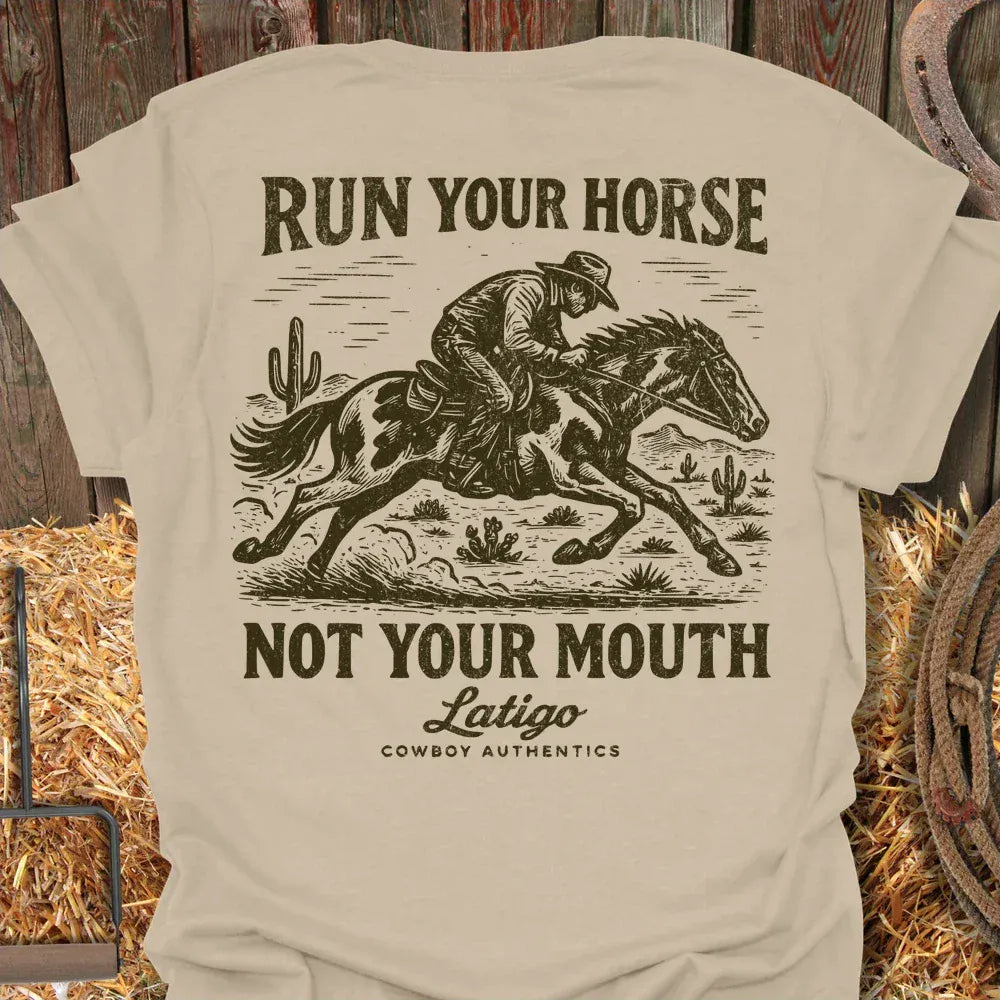 Latigo-Cowboy Authentics Sand / S Run Tee