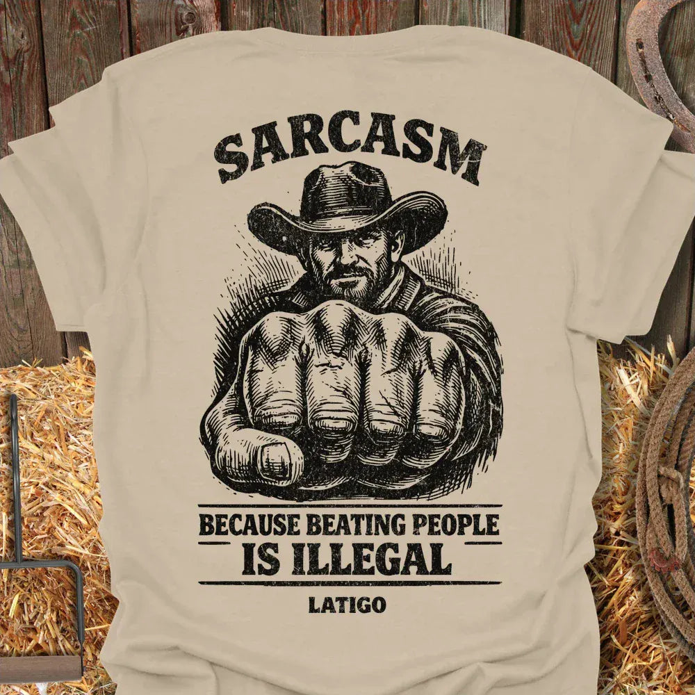 Latigo-Cowboy Authentics Sand / S Sarcasm Tee