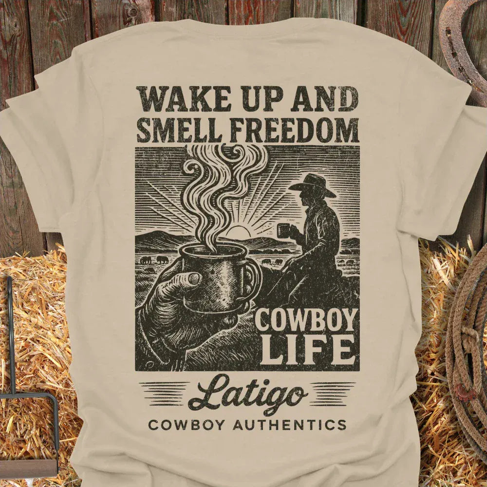 Latigo-Cowboy Authentics Sand / S Smell Freedom Tee