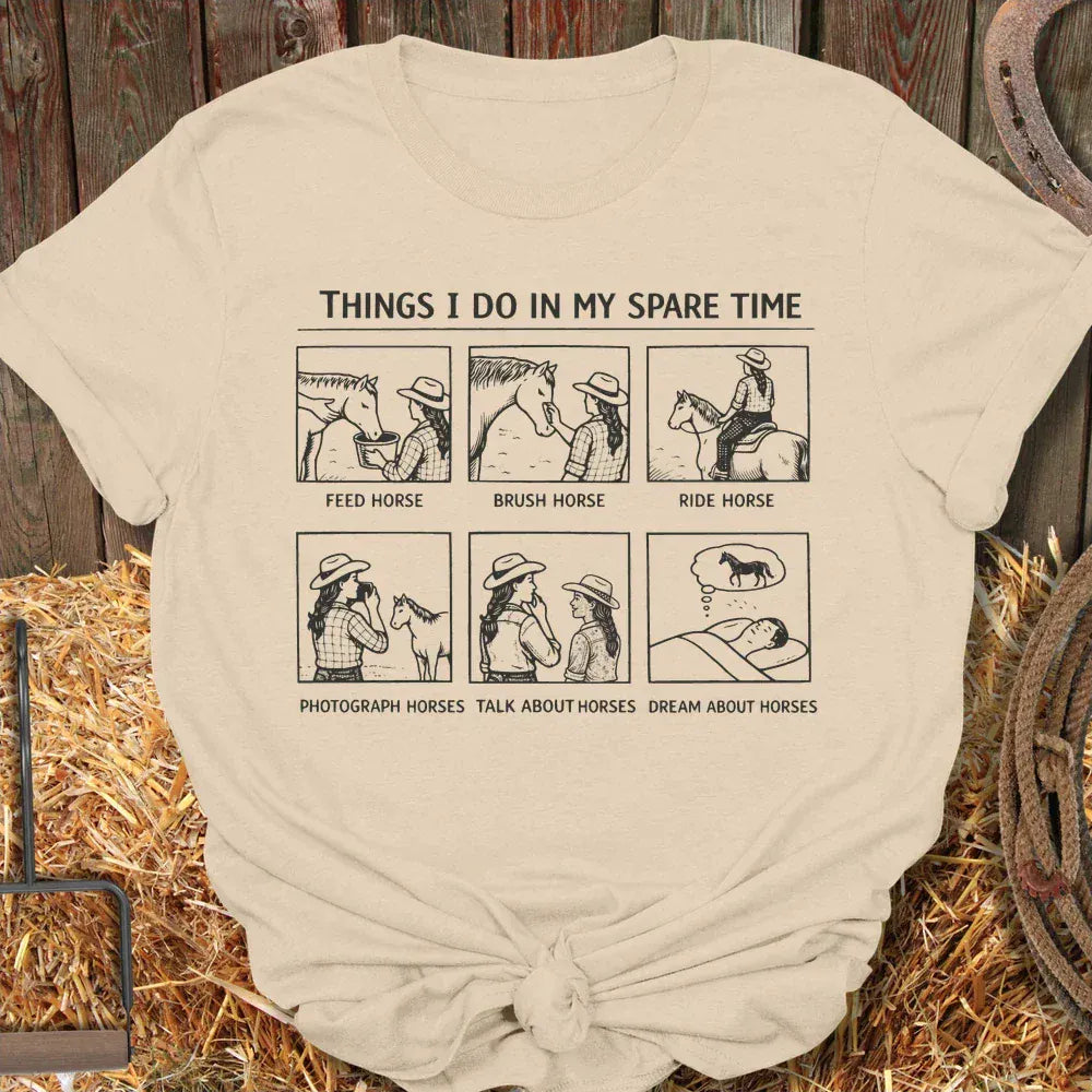 Latigo-Cowboy Authentics Sand / S Spare Time Tee