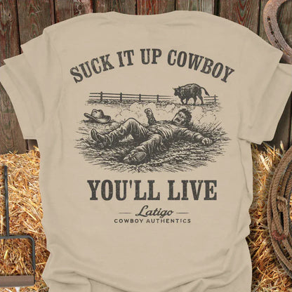 Latigo-Cowboy Authentics Sand / S Suck It Tee