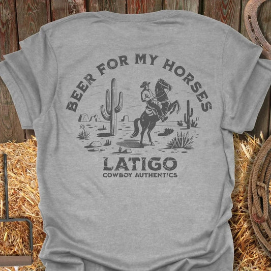 Latigo-Cowboy Authentics Sport Grey / S Beer for my Horses