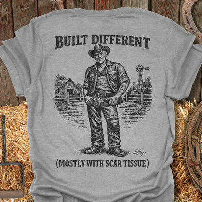 Latigo-Cowboy Authentics Sport Grey / S Built Different Tee