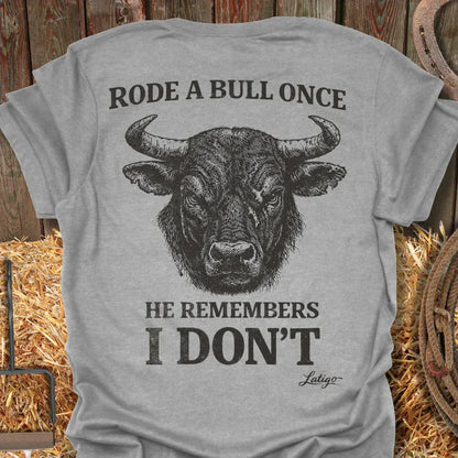 Latigo-Cowboy Authentics Sport Grey / S Bull Ride Tee