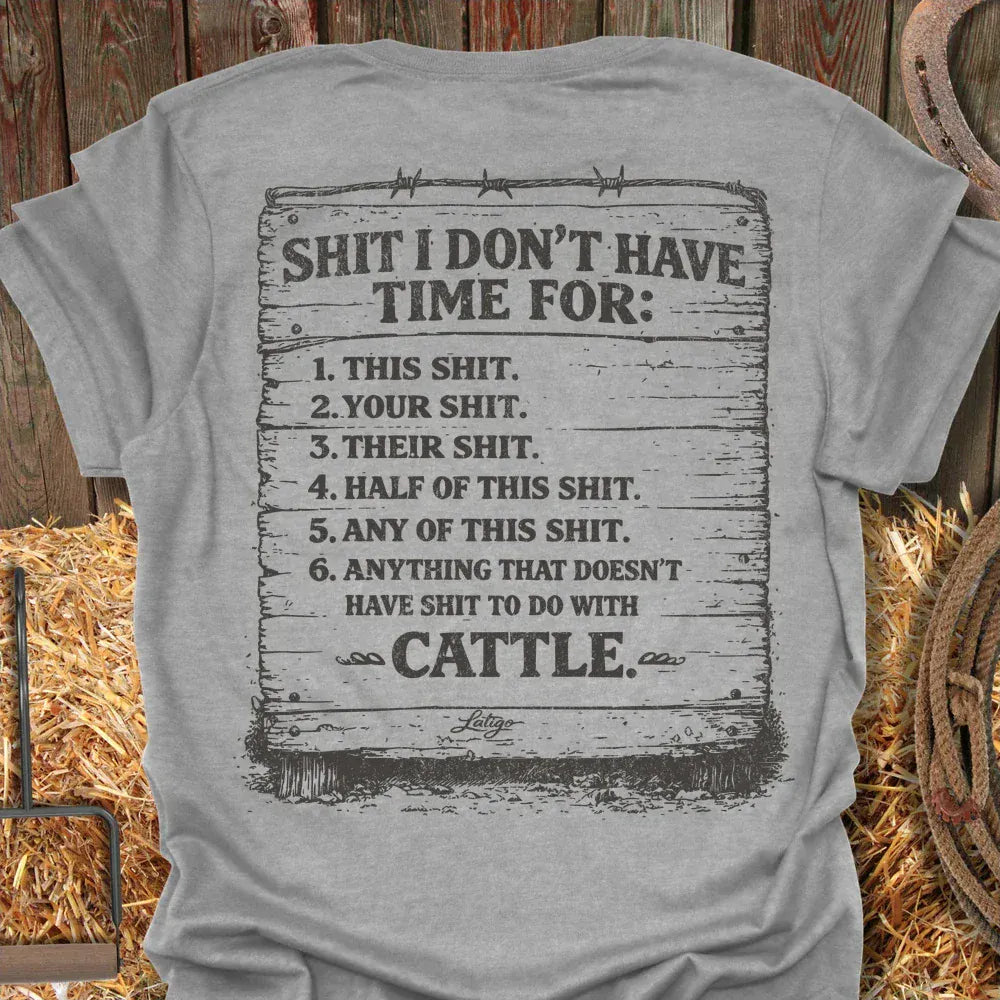 Latigo-Cowboy Authentics Sport Grey / S Cattle Tee