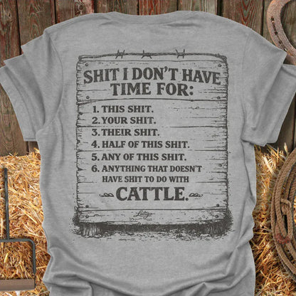 Latigo-Cowboy Authentics Sport Grey / S Cattle Tee