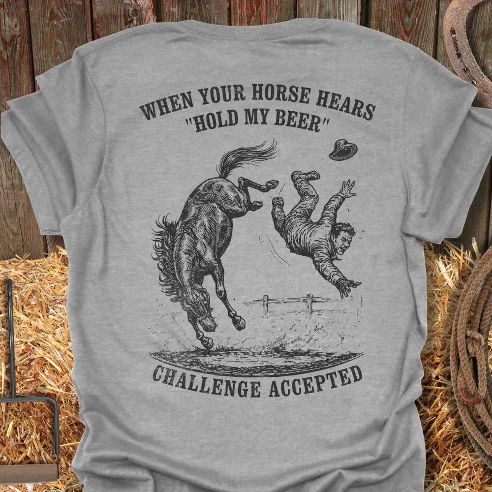 Latigo-Cowboy Authentics Sport Grey / S Challenge Accepted Tee