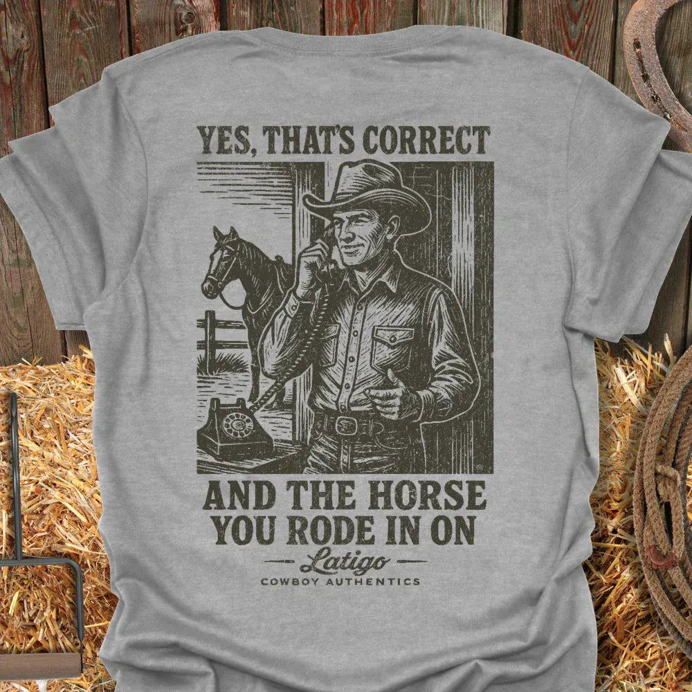 Latigo-Cowboy Authentics Sport Grey / S Correct Tee