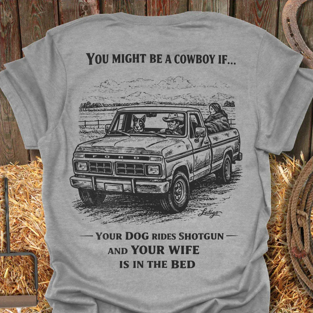 Latigo-Cowboy Authentics Sport Grey / S Cowboy Wife Tee