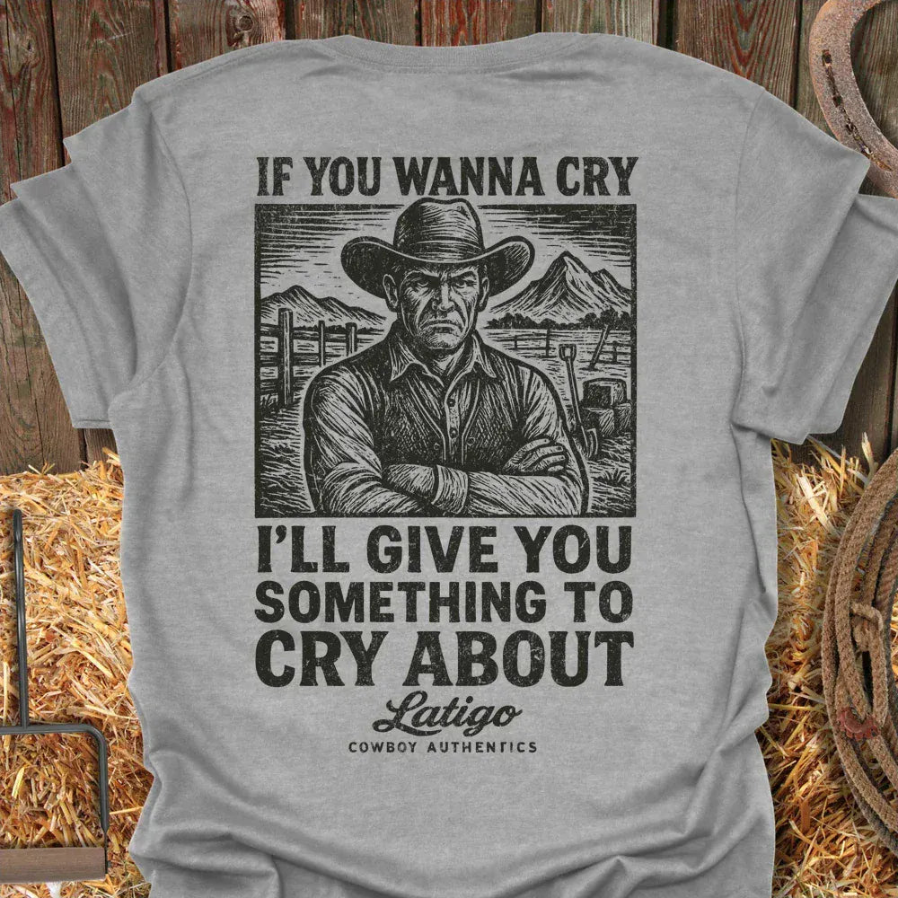 Latigo-Cowboy Authentics Sport Grey / S Cry Tee