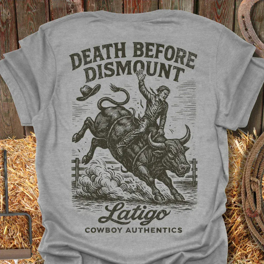 Latigo-Cowboy Authentics Sport Grey / S Death Tee