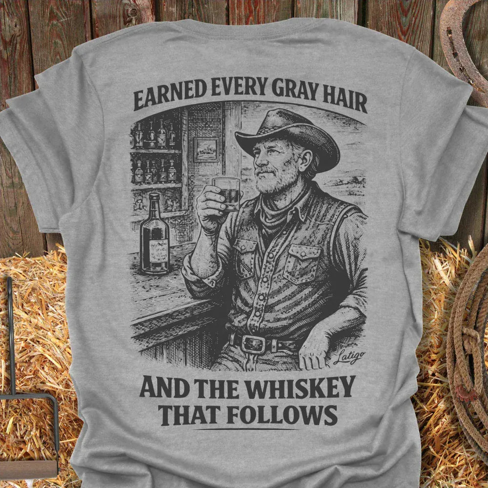 Latigo-Cowboy Authentics Sport Grey / S Earned Gray Tee