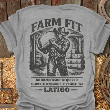 Latigo-Cowboy Authentics Sport Grey / S Farm Fit Tee