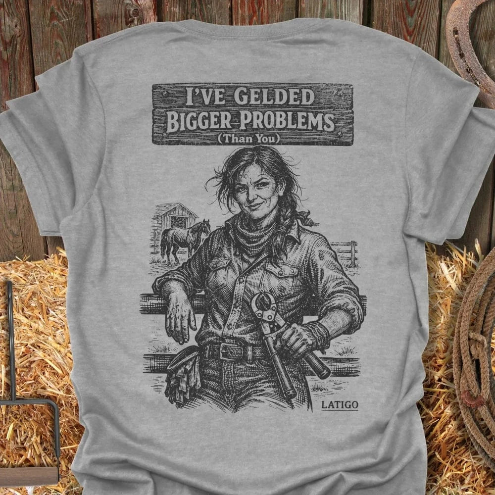 Latigo-Cowboy Authentics Sport Grey / S Gelded Tee