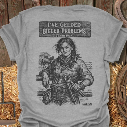 Latigo-Cowboy Authentics Sport Grey / S Gelded Tee