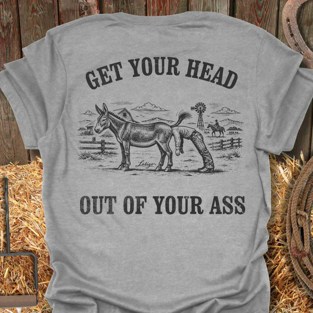 Latigo-Cowboy Authentics Sport Grey / S Head Out Tee