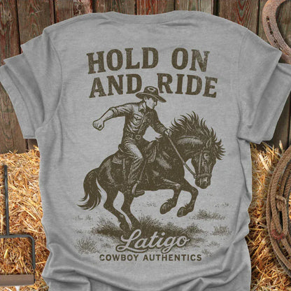 Latigo-Cowboy Authentics Sport Grey / S Hold On Tee