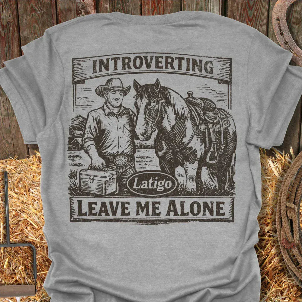 Latigo-Cowboy Authentics Sport Grey / S Introverting Tee