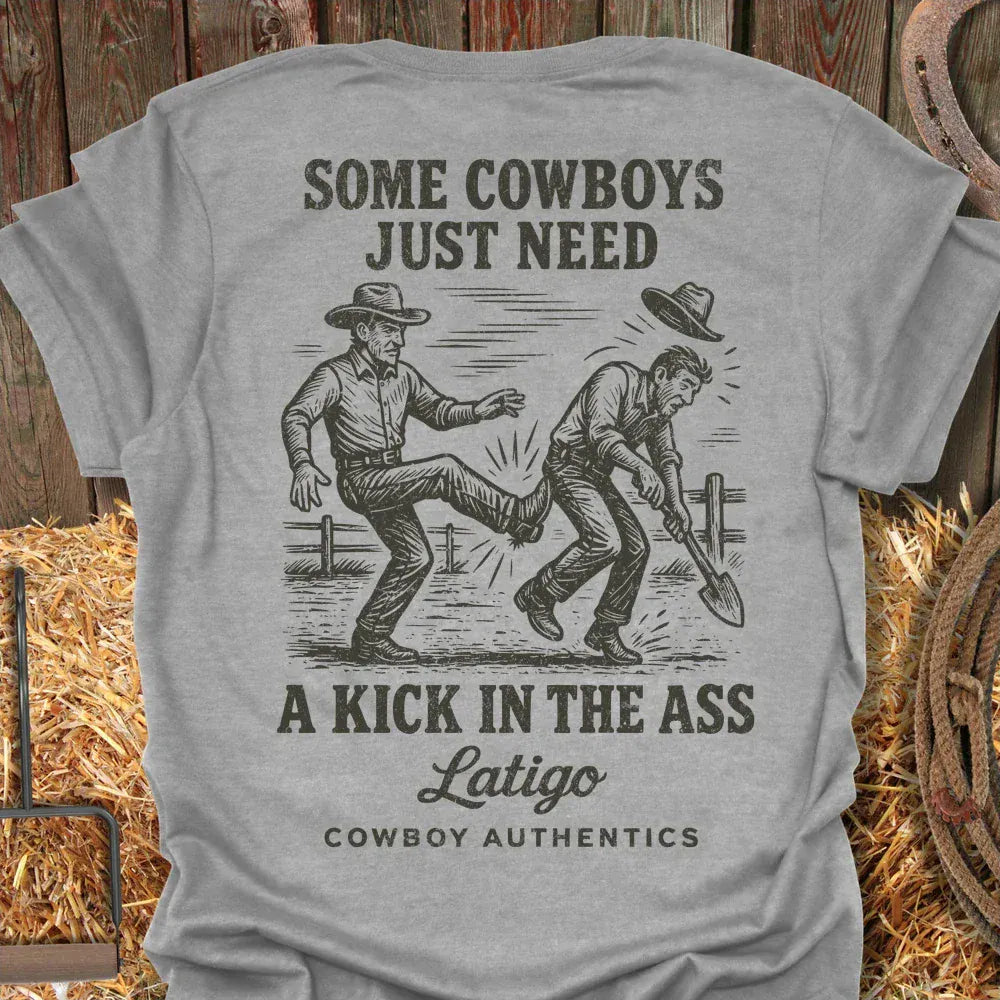 Latigo-Cowboy Authentics Sport Grey / S Kick Tee