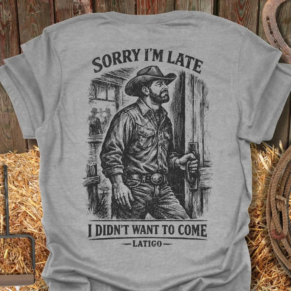 Latigo-Cowboy Authentics Sport Grey / S Late Tee