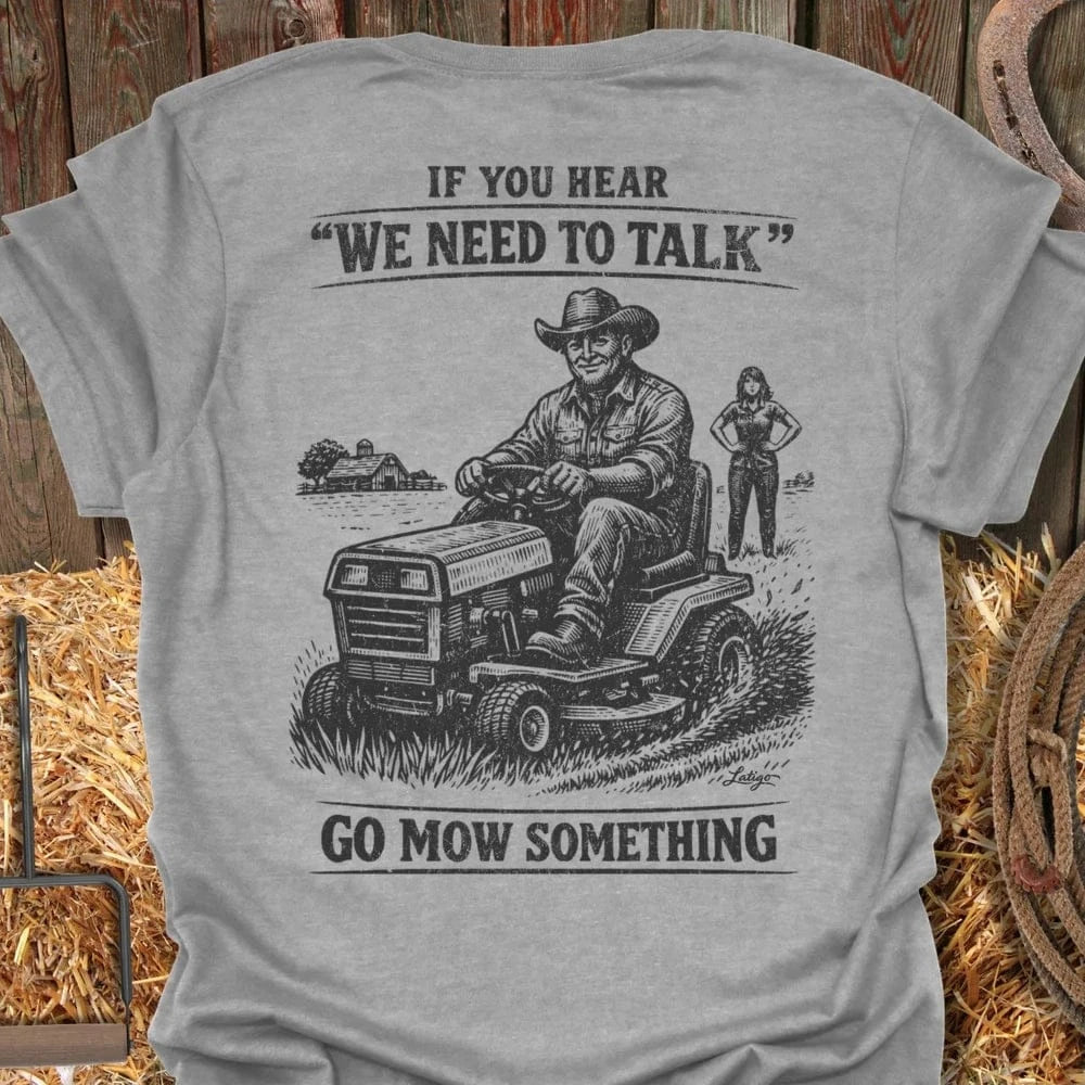Latigo-Cowboy Authentics Sport Grey / S Mow It Tee