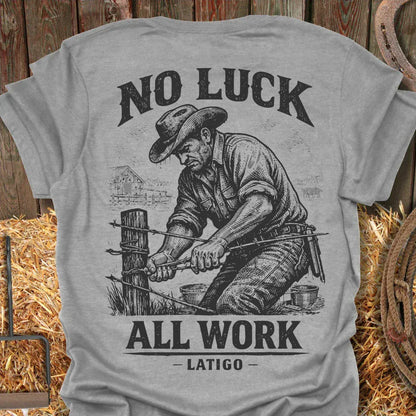 Latigo-Cowboy Authentics Sport Grey / S No Luck Tee