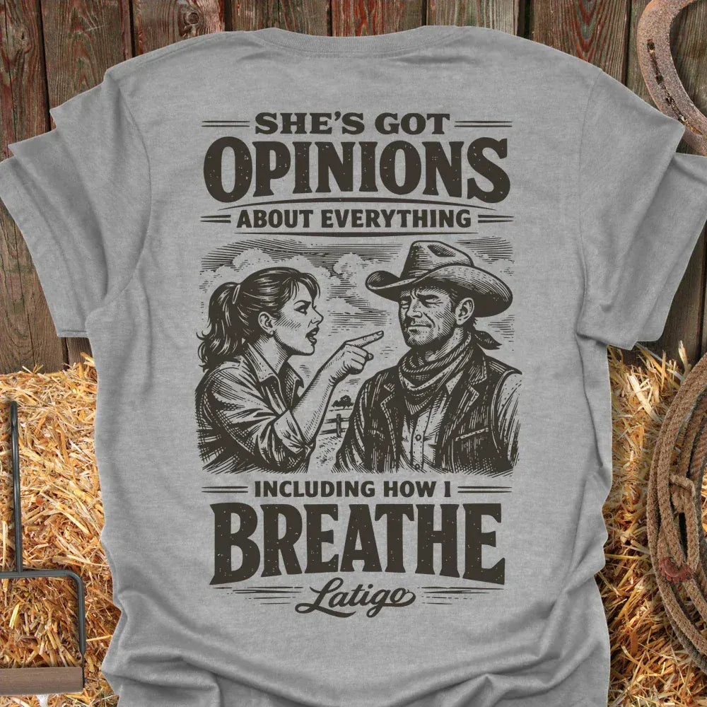 Latigo-Cowboy Authentics Sport Grey / S Opinions Tee