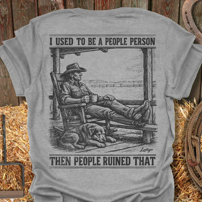 Latigo-Cowboy Authentics Sport Grey / S People Person Tee