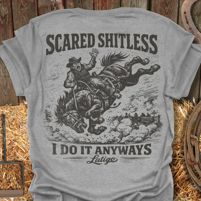 Latigo-Cowboy Authentics Sport Grey / S Scared Tee