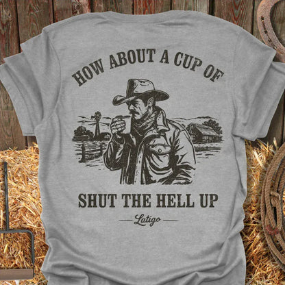 Latigo-Cowboy Authentics Sport Grey / S Shut Up  Tee