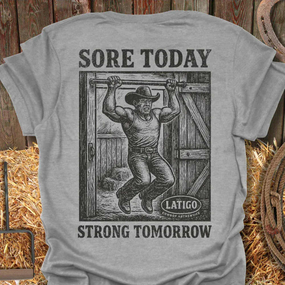 Latigo-Cowboy Authentics Sport Grey / S Sore Tee