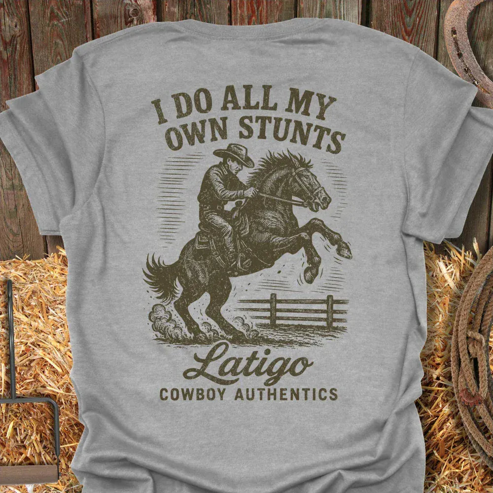Latigo-Cowboy Authentics Sport Grey / S Stunts Tee