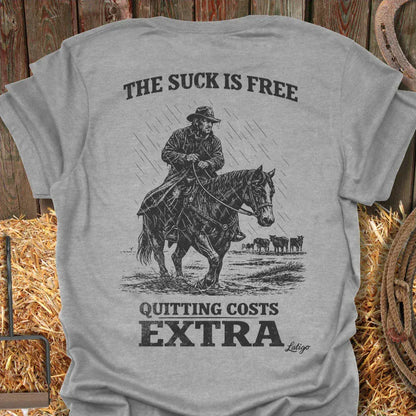 Latigo-Cowboy Authentics Sport Grey / S The Suck Tee