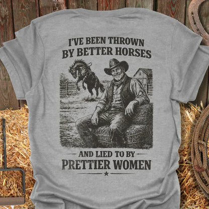 Latigo-Cowboy Authentics Sport Grey / S Thrown and Lied Tee