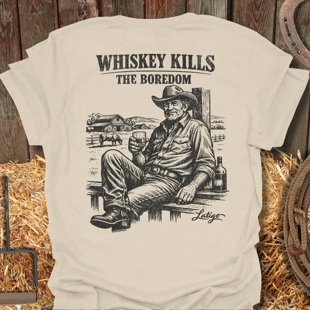 Latigo-Cowboy Authentics Whiskey Kills Tee