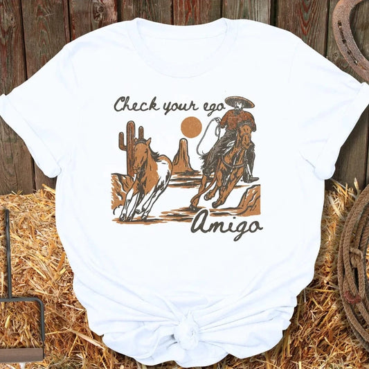 Latigo-Cowboy Authentics White / S Amigo Tee