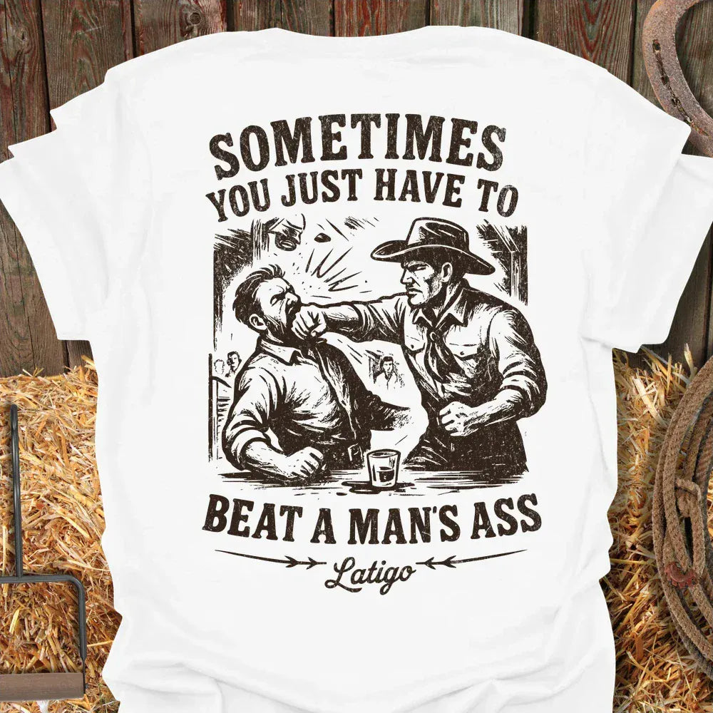 Latigo-Cowboy Authentics White / S Beat Tee