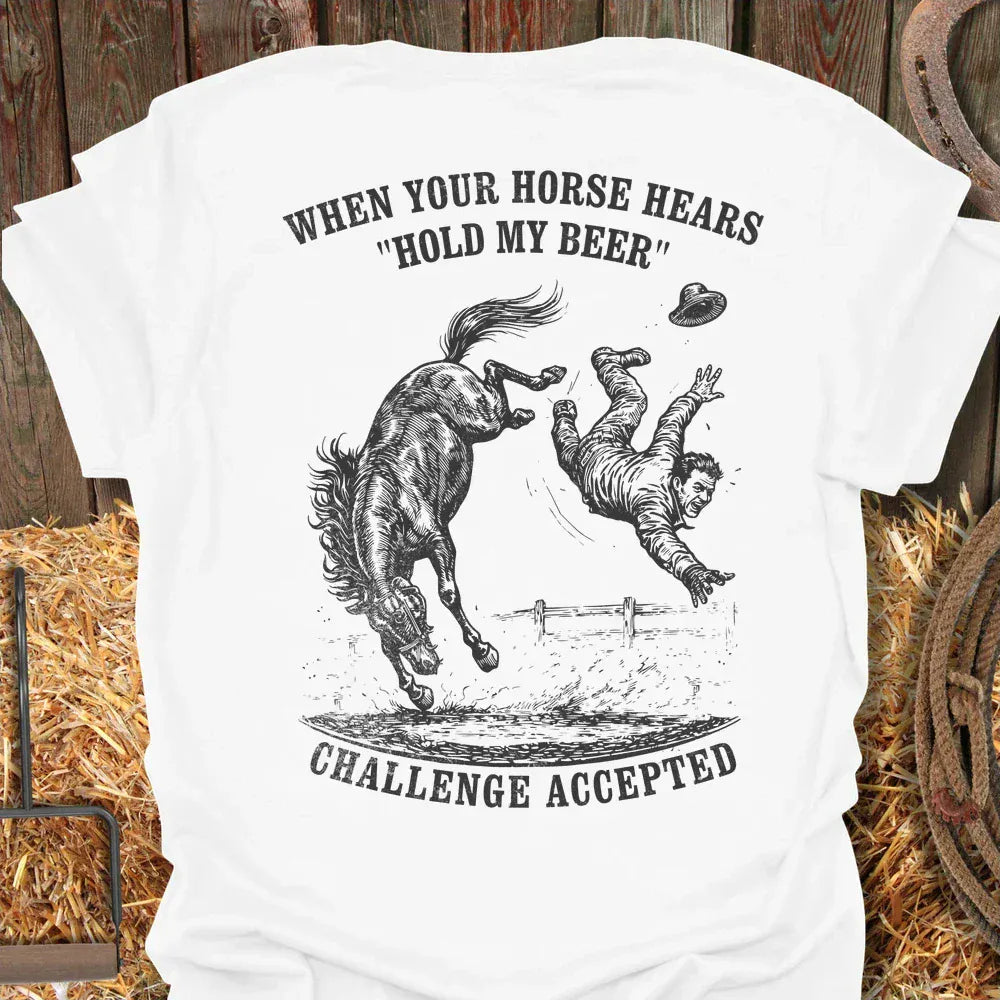 Latigo-Cowboy Authentics White / S Challenge Accepted Tee