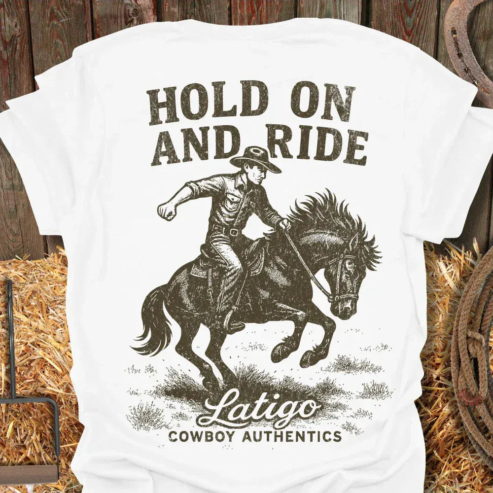 Latigo-Cowboy Authentics White / S Hold On Tee