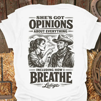 Latigo-Cowboy Authentics White / S Opinions Tee